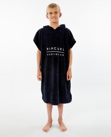 Rip Curl Boys Hooded Towel - black Größe: Onesize Schwarz: black Onesize | black