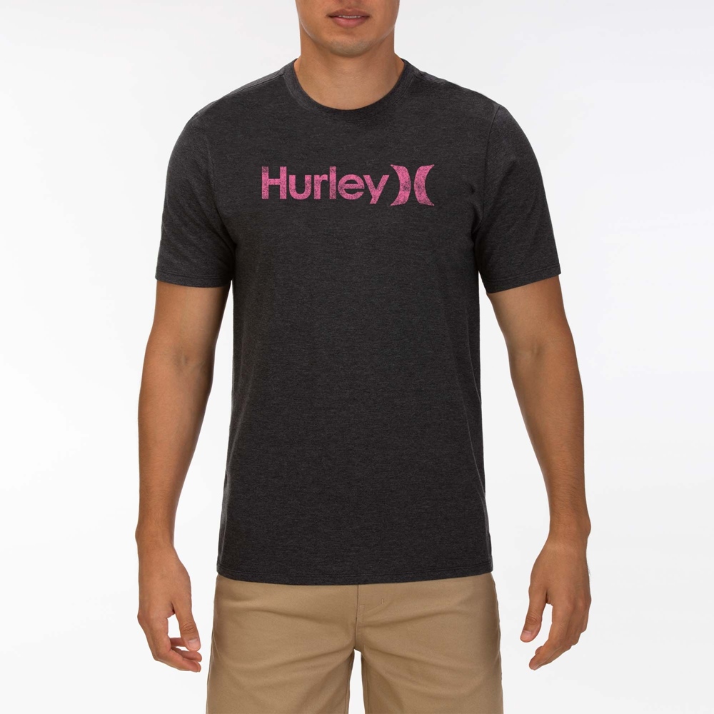 Hurley One & Only Push Trough - black heather Größe: S Farbe: blackheath