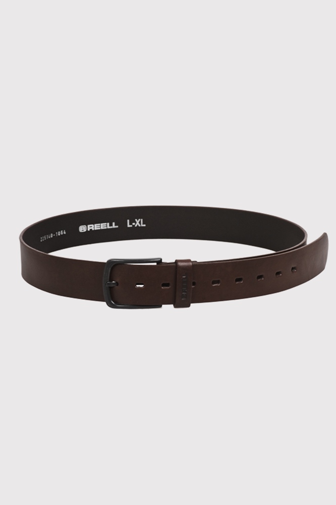 Reell All Black Buckle Belt - brown Größe: S/M Farbe: Brown
