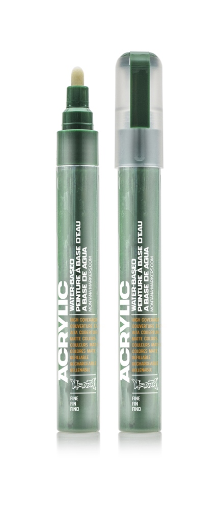 Montana ACRYLIC Marker 2mm Fine - SH6020 Green Dark Farbe: Shock Gree Breite: 2mm