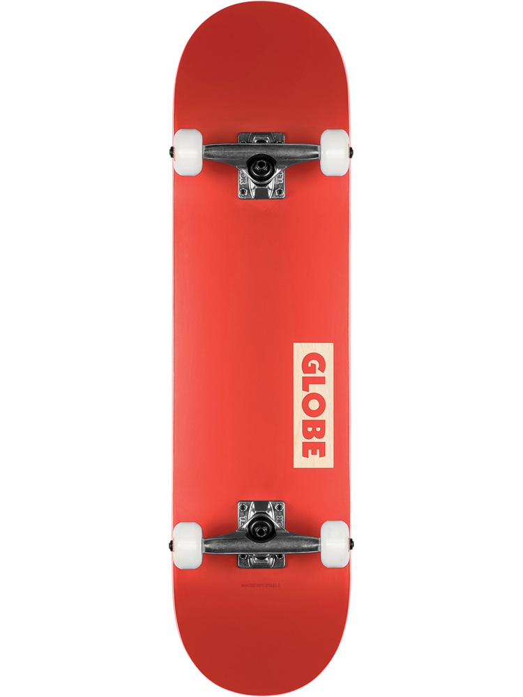 Globe Skateboard Komplett Set Goodstock 7.75 Größe: 7.75 Rot: red
