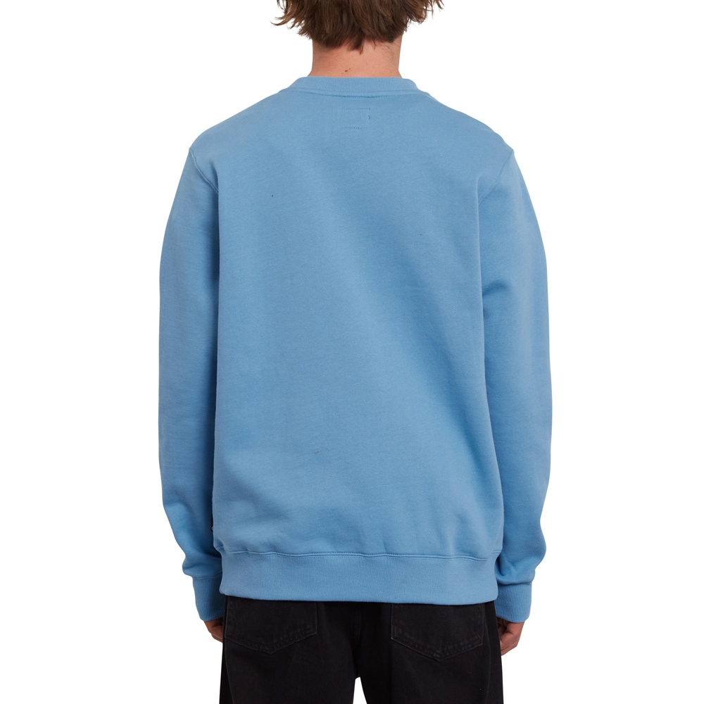 Volcom mns Sweatshirt Single Stone NIA Größe: S Blau: niagara