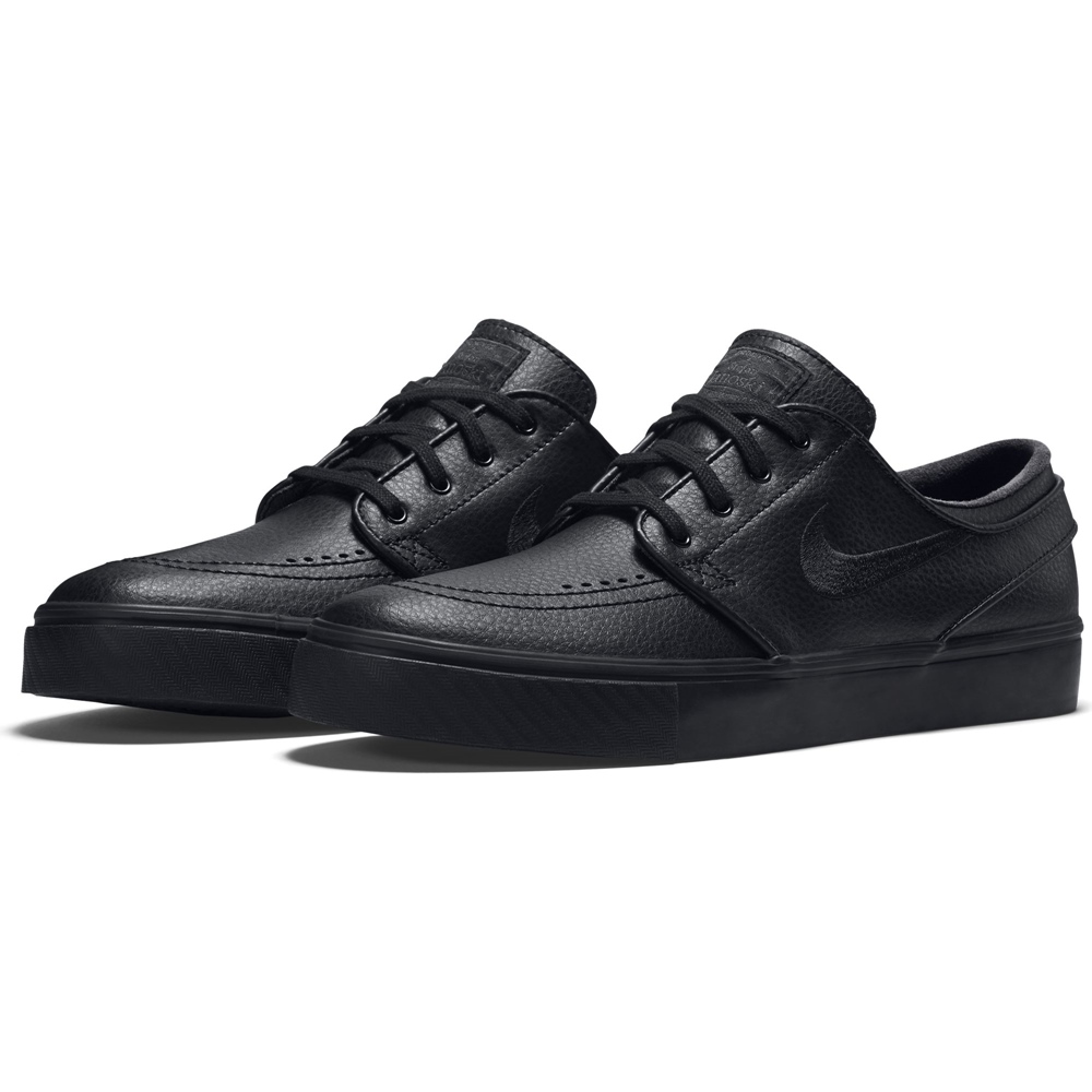 Nike SB Stefan Janoski Leather - black/black Größe: 4 Farbe: BlackBlack