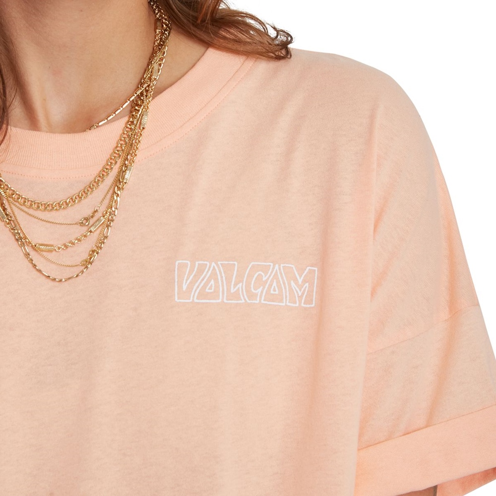 Volcom wms T-Shirt Voltrip COR Größe: M Orange: coral