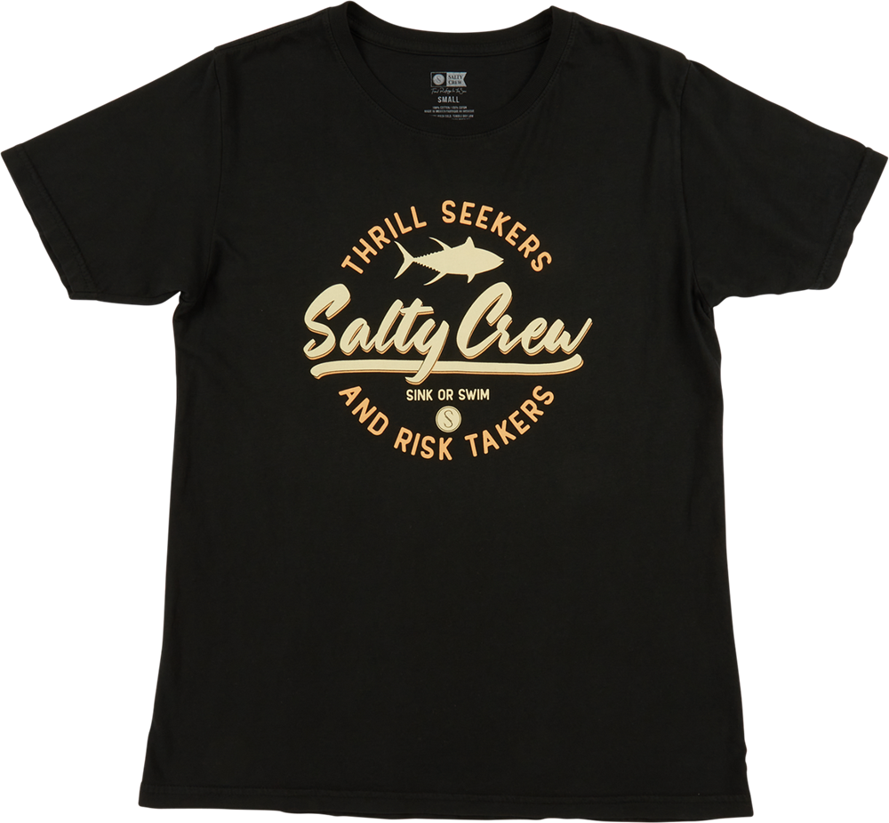 Salty Crew Scripted Boyfriend - vintage black Größe: S Farbe: vintagebla